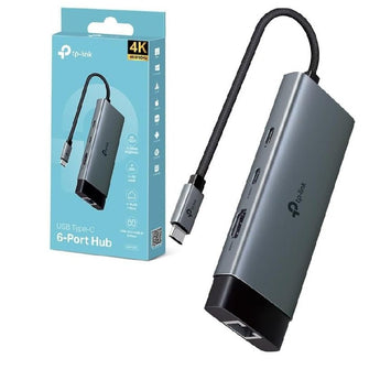 UH6120C Hub USB C 6 in 1, HDMI 4K@60Hz, Gigabit Ethernet