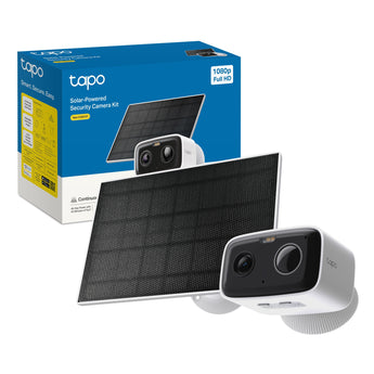 Tapo C400 KIT Telecamera Wi-Fi Esterno a Batteria FHD 2MP con Panello Solare, Visione Notturna a Colori