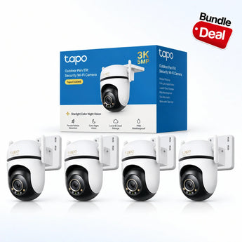 Tapo C530WS Telecamera WiFi Esterno 3K 5MP, Starlight, 360° PTZ, 4pz