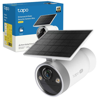 Tapo C465 Telecamera Wi-Fi Esterno a Batteria 4K 8MP, Visione Notturna Starlight, Con Pannello Solare, 7800 mAh, IP65