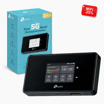 M8550 Saponetta WiFi 5G, WiFi 6E AXE3600Mbps, Batteria da 4700mAh, Porta Gigabit, Touchscreen