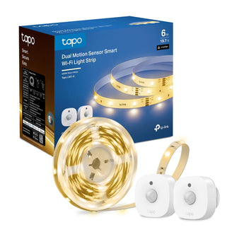 Tapo L901-6 Striscia LED Smart Wi-Fi 6m con 2 Sensori, Controllo Vocale Alexa