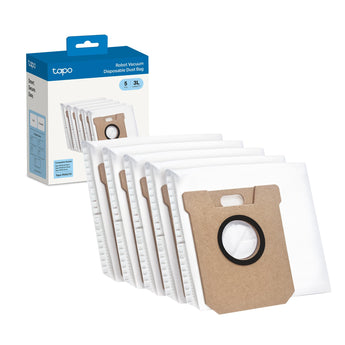 Tapo RVA210 Sacchetto per la Polvere Monouso per Robot Aspirapolvere Tapo, 5pz, Compatibile con Tapo RV50 Pro Omni
