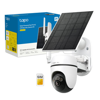 Tapo C615G KIT Telecamera 4G LTE da Esterno 2K 3MP Senza Fili con Pannello Solare, Tracking AI 360°, Batteria 6700mAh