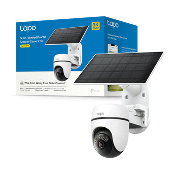 Tapo C630 KIT Telecamera Wi-Fi Esterno 3K 5MP Senza Fili con Pannello Solare, 360° PTZ, Batteria 6700mAh