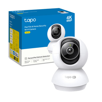 Tapo C250 Telecamera Wi-Fi Interno 4K 8MP, 360° Visuale, Rilevamento AI Persone/Animali/Neonati, Visione Notturna IR