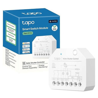Tapo S112 Relè Interruttore con Misurazione di Consumo, Intelligente WiFi e Bluetooth a 2 Canali 6A