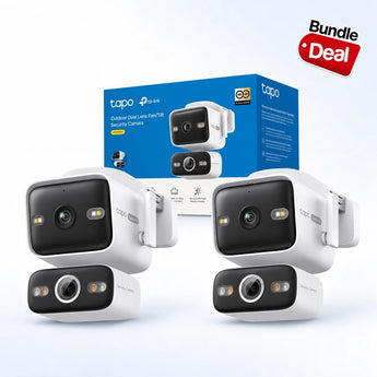Tapo C575D Telecamera WiFi/PoE Esterno Doppio Obiettivo 4K, PTZ, 2pz