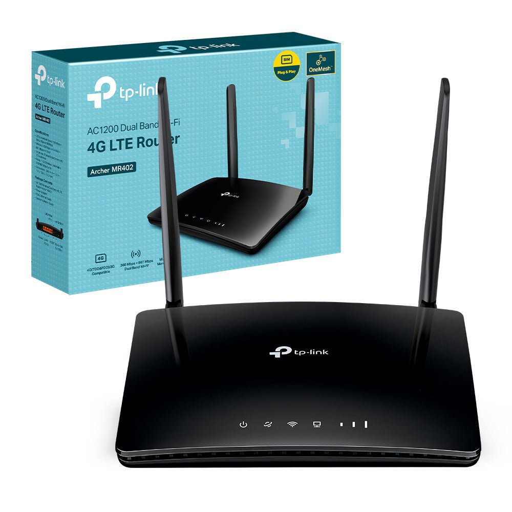 Archer MR402 Router Wi-Fi con SIM 4G LTE CAT4 AC1200Mbps – TP-Link Showroom