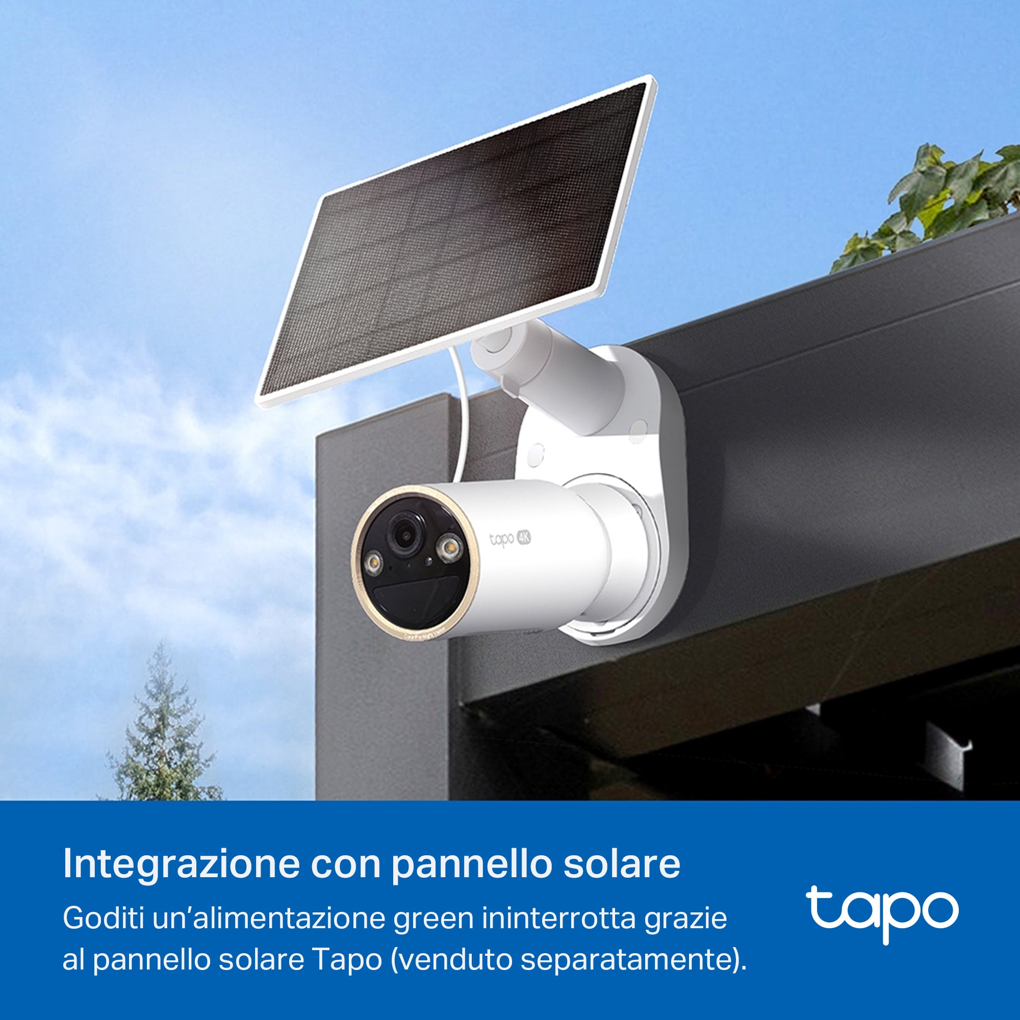 C460 Tapo C460 Telecamera Wi-Fi Esterno a Batteria 4K 8MP, Visione Notturna ...