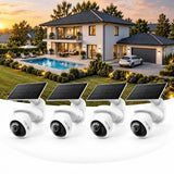 Tapo C660 KIT Telecamera WiFi Esterno 4K 8MP Batteria, Starlight, 360° PTZ, 4pz